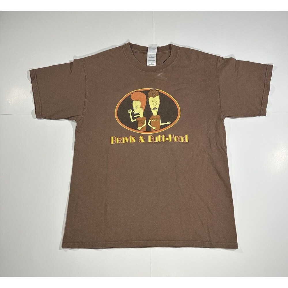 Beavis And Butthead Shirt Large Vintage 90s Y2K MTV Rock Crude Humor Funny TV